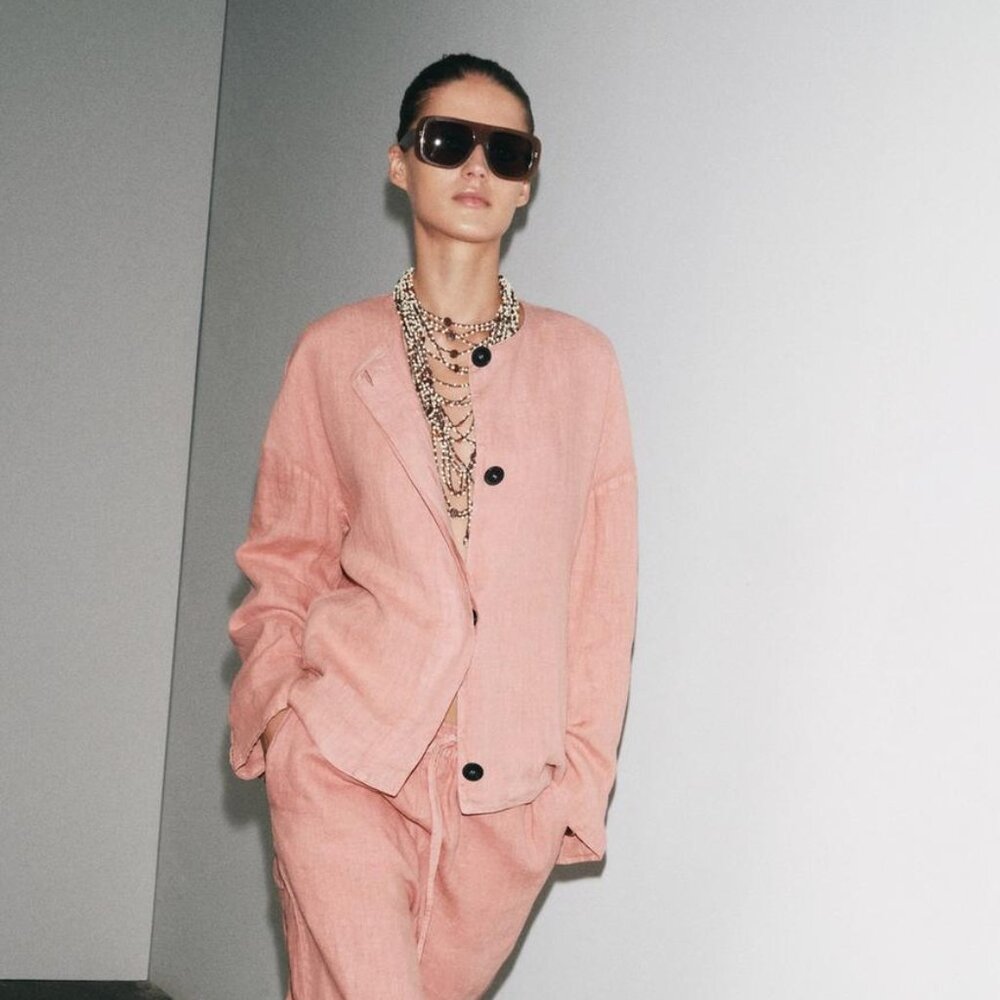 Zara Pink Women's Jacket